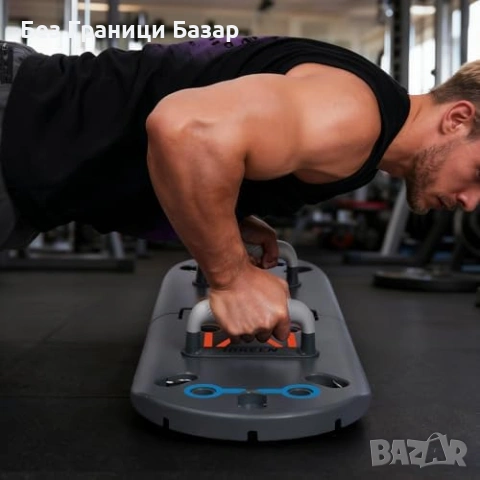 Нова Преносима дъска за лицеви опори антислип дръжки тренировка в дом , снимка 7 - Фитнес уреди - 53517717