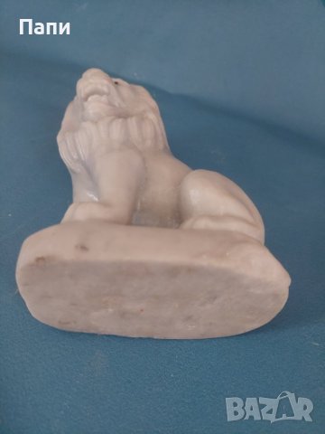 Страхотна мраморна скулптура на лъв, снимка 7 - Други ценни предмети - 39487465