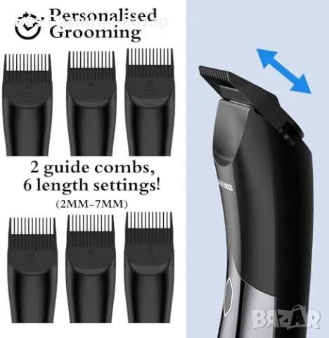 Нов Мъжки тример за тяло, брада и интимни зони – водоустойчив и USB, снимка 4 - Други - 49294861