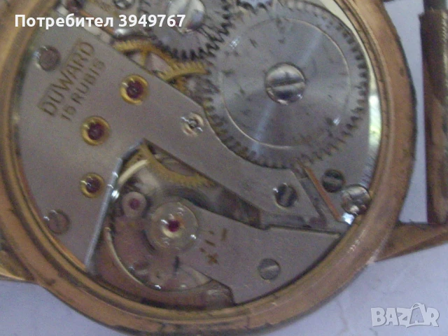 Стар позлатен мъжки часовник., снимка 3 - Мъжки - 50676620