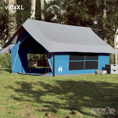 vidaXL Къмпинг палатка за 5 души, синя, водоустойчива, снимка 2 - Палатки - 56147430