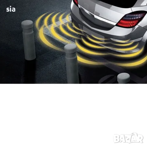 Парктроник за кола с 6 датчика за паркиране, LED дисплей, система за паркиране,черен, снимка 3 - Аксесоари и консумативи - 29209455