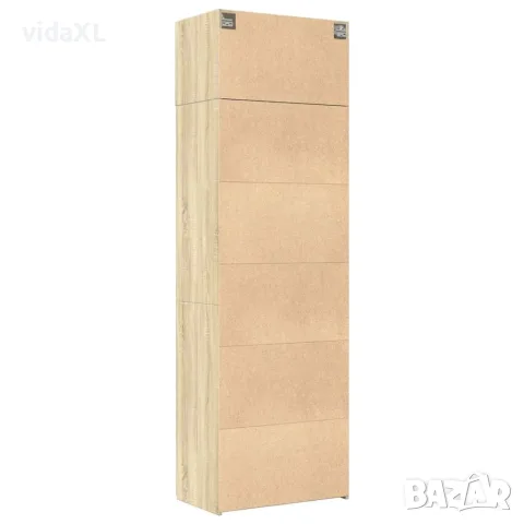 vidaXL Шкаф за съхранение, дъб сонома, 70x42,5x225 см, инженерно дърво, снимка 8 - Бюфети - 56146889