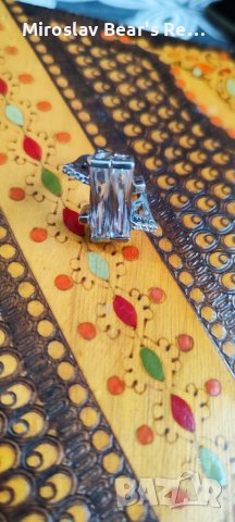 Дизайнерски фрезован със сърца , сребърен пръстен със циркони размер 17мм, снимка 5 - Пръстени - 40324348