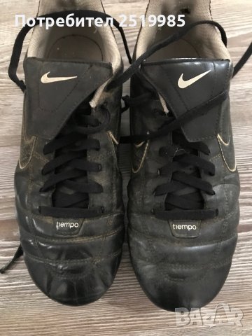 Черни бутонки Nike Tiempo , номер 44, снимка 2 - Футбол - 40807302