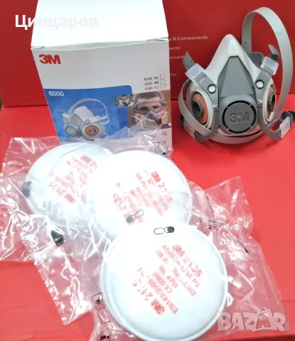 3M 6100S ( размер малък)в комплект с 3M 2135 P3R филтри 3компл./6бр.