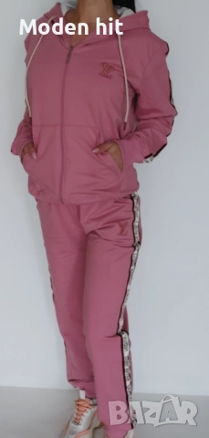 Louis Vuitton дамски екипи /суичер и долнище/ висок клас реплика, снимка 4 - Спортни екипи - 51670066