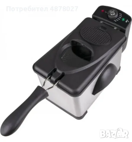 Фритюрник Voltz, 2000W, 2л./ 3л., демонтиращ се съд, капак и филтър,инокс, 2 ГОДИНИ ГАРАНЦИЯ, снимка 10 - Фритюрници - 55753588
