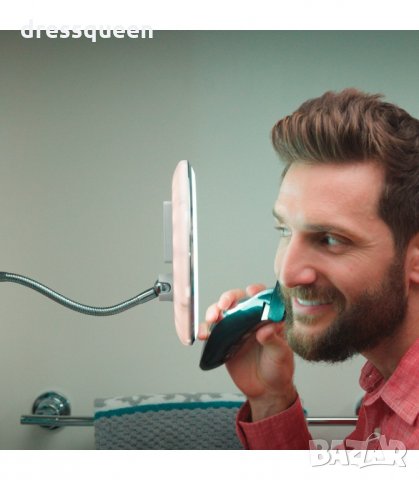 2479 Огледало , с гъвкава дръжка, LED осветление и вакуумно поставяне, снимка 6 - Други - 34272303