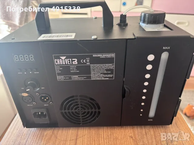 🌫️ CHAUVET DJ Hurricane Haze 1DX – ОТЛИЧНО СЪСТОЯНИЕ, снимка 6 - Друга електроника - 55720430
