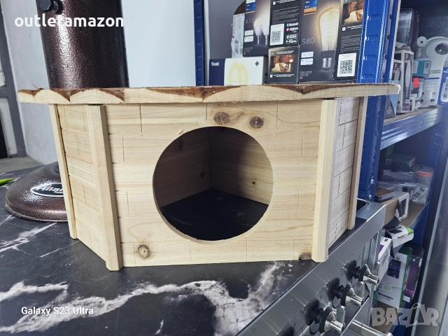 Ъглова къщичка за гризачи - 25x25x17см. - KERBL , снимка 3 - За гризачи - 52733402