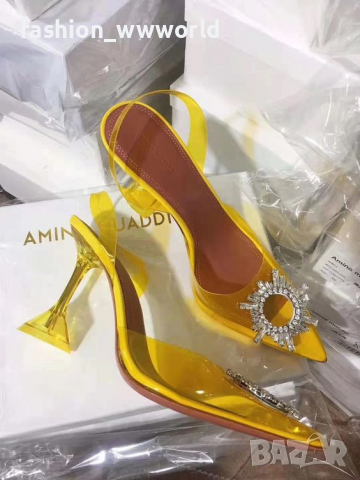 Дамски елегантни сандали Amina Muaddi (35-40) - реплика, снимка 14 - Сандали - 36158834