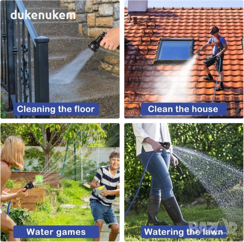 Разтегателен градински маркуч 15 м с пистолет – 7 функции, снимка 7 - Градински инструменти - 53083581