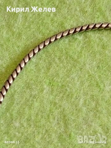 Винтидж сребърна гривна майсторска ръчна изработка 50796, снимка 3 - Гривни - 52902393