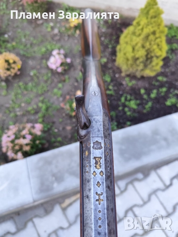 Автентична капсулна дамаскова пушка, снимка 14 - Антикварни и старинни предмети - 52788340