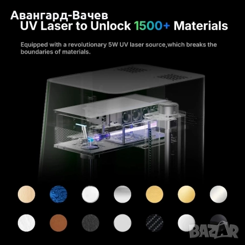 Uv лазер за гравиране  и 3D-гравиране ComMarker Omni X , снимка 4 - Друга електроника - 51937311