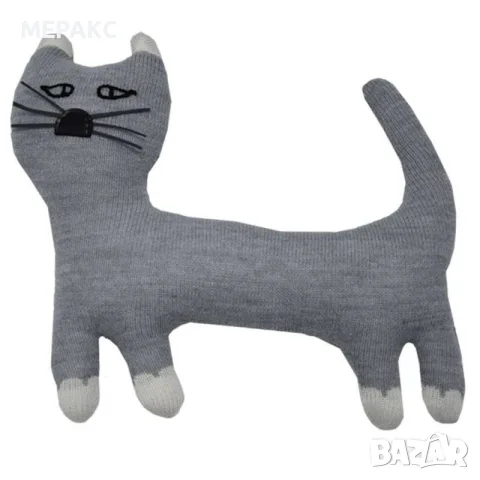 Плетена бебешка играчка Котка