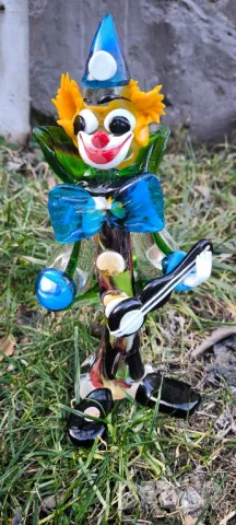 Мурано Murano клоун с китара, снимка 10 - Антикварни и старинни предмети - 48813341