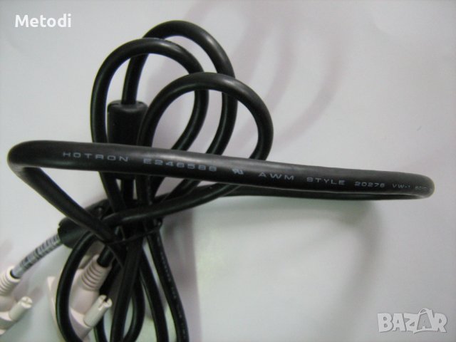 Кабел DVI към DVI HOTRON E246588 AWM STYLE 20276 - 80°C, 30 V, VW-1, снимка 6 - Кабели и адаптери - 42190003