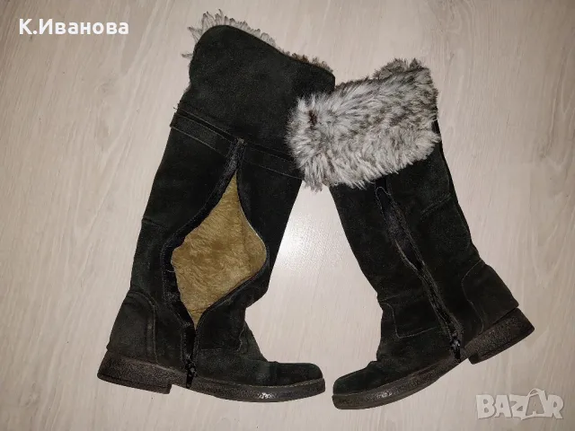 Ботушки естествена кожа и естествен велур, снимка 13 - Дамски боти - 47341537