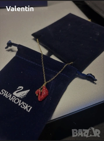 Swarovski/red swan(EXCLUSIVE), снимка 6 - Колиета, медальони, синджири - 53074365