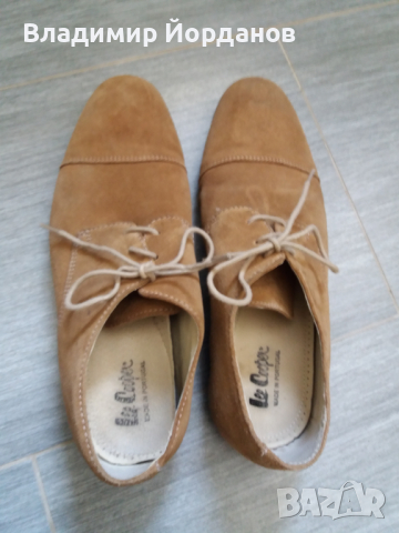 предлагам велурени обувки Ли Купър номер 44, снимка 2 - Ежедневни обувки - 36166677