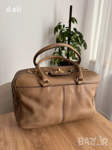 Max Mara Original Кожена чанта с  размери 38/25/10 , снимка 2 - Чанти - 55962291