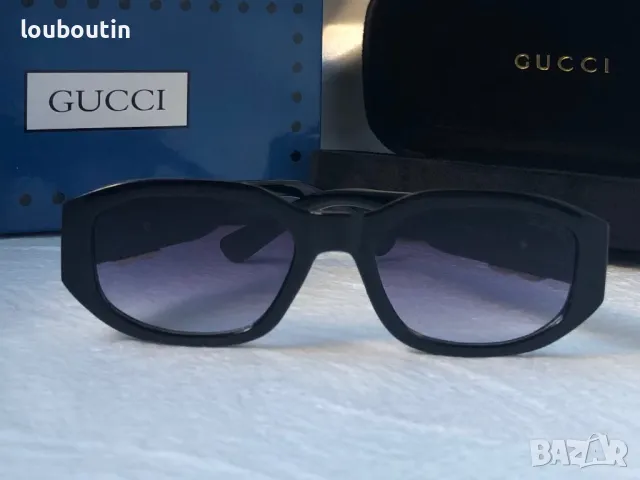 GUCCI с лого 1:1 дамски слънчеви очила елипса 2 цвята овални кръглин, снимка 15 - Слънчеви и диоптрични очила - 47695562