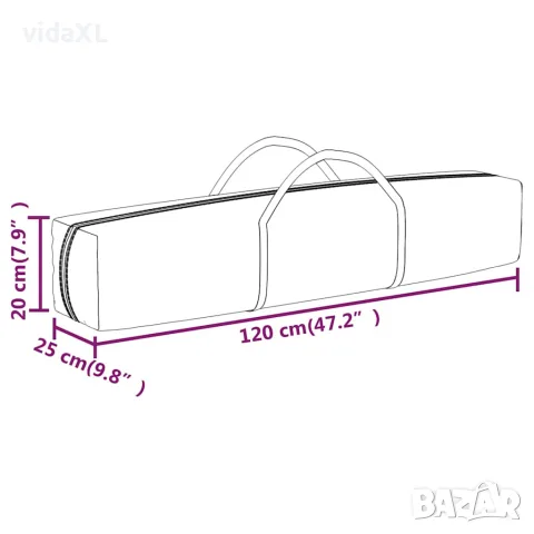 vidaXL Сгъваема парти палатка със странични стени, таупе, 3x3 м, снимка 10 - Палатки - 56148333