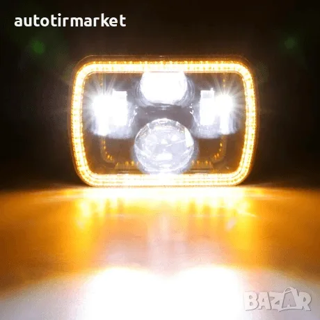 Комплект Правоъгълни LED фарове 5 × 7" H4 букса, 4 – NA210, снимка 5 - Аксесоари и консумативи - 56053293
