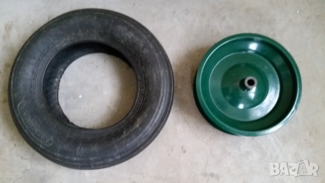 Външна гума и джанта за ръчна количка 3.5 , снимка 2 - Градинска техника - 50751543