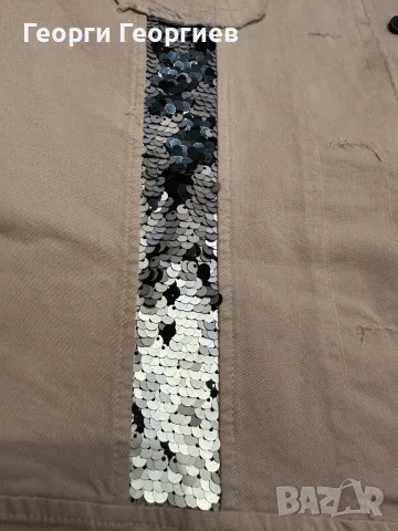 Бебешко розов елек с пайети, снимка 2 - Елеци - 49521382