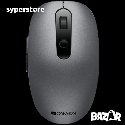Мишка Безжична CANYON CNS-CMSW09DG 1600dpi 6btns Графит Двурежимна безжична мишка