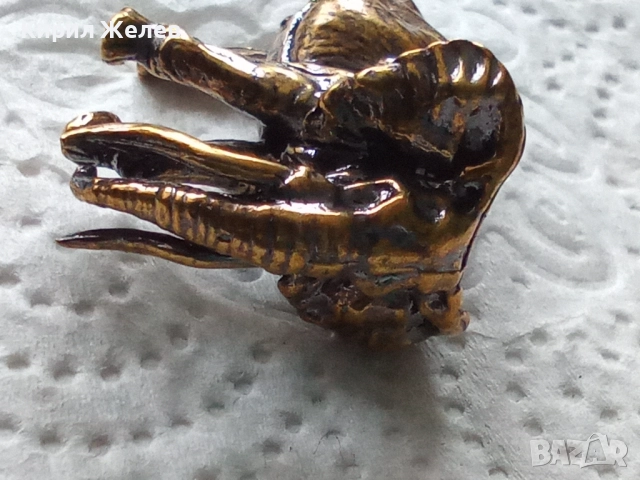 Бронзова фигурка на слон малка  52504, снимка 11 - Колекции - 52589495