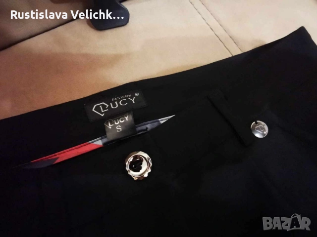 Черен панталон Lucy, снимка 2 - Панталони - 53584158
