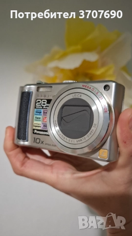 Компактен дигитален фотоапарат Panasonic Lumix DMC-TZ5, 9MP, 10 оптичен зум, снимка 2 - Фотоапарати - 52593445