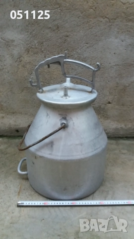 алуминиев гюм за мляко с капак - 20 литра 