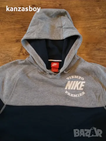 Nike Hoodie AW77 Tiempo Graphic - страхотно мъжко горнище КАТО НОВО М, снимка 3 - Спортни дрехи, екипи - 48031154