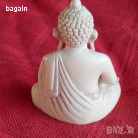 Статуя на Буда от слонова кост., снимка 3 - Статуетки - 53757922