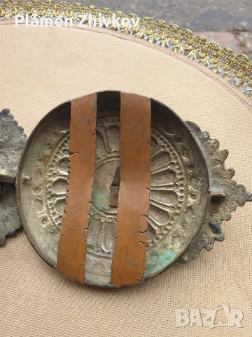 стара българска пафта с прекрасна патина и живамна позлата , снимка 9 - Колекции - 53005478