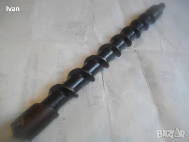 ф35мм ВИДИРАНА БУРГИЯ СВРЕДЛО 42см ЗА ПРОБИВАНЕ СКАЛИ КАМЪК БЕТОН ОТ СТАРОТО КАЧЕСТВО, снимка 7 - Други инструменти - 51010680