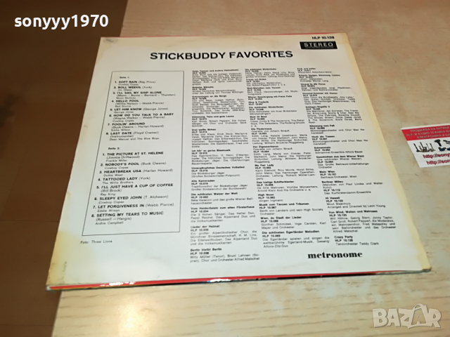 SOLD-STICKBUDDY FAVORITES-MADE IN GERMANY 0104221241, снимка 8 - Грамофонни плочи - 36306216
