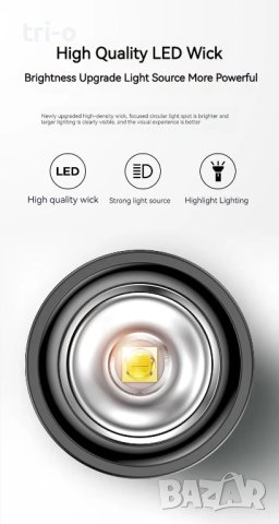Philips 2023 Ново EDC преносимо акумулаторно LED фенерче Къмпинг Туризъм, снимка 8 - Друга електроника - 42506905