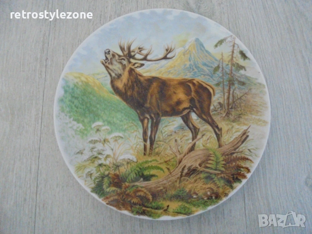 № 8531 Винтидж порцеланово пано с елен – Kaiser Germany , снимка 6 - Други ценни предмети - 53866660