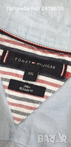 Tommy Hilfiger Len/Лененa Ризa/ Regular Fit Mens Size 2XL ОРИГИНАЛ! НОВО! Мъжка Ленена Риза!, снимка 17 - Ризи - 42023769