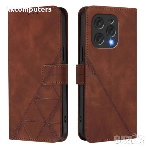 Doogee N55 Plus Crossbody 3D Embossed Wallet Кожен Калъф и Протектор, снимка 7 - Калъфи, кейсове - 51329066