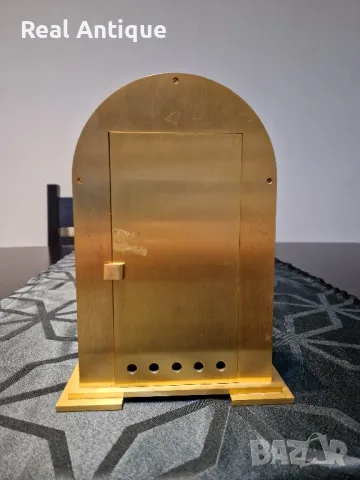 Рядък антикварен колекционерски бронзов каминен настолен френски механичен часовник , снимка 7 - Антикварни и старинни предмети - 49043364