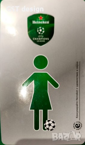 Хайнекен Heineken Стикер редки бира футбол, снимка 2 - Други ценни предмети - 42201752