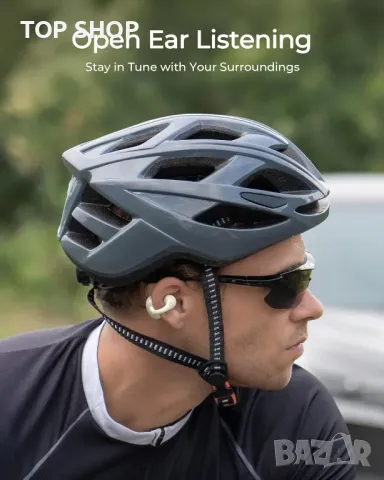 Слушалки с отворено ухо Lytmi CozyClip, слушалки с щипка и Bluetooth 5.4, IPX4, бели, снимка 9 - Безжични слушалки - 49445222