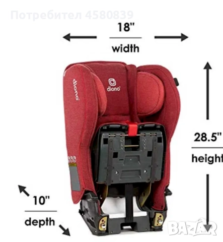 Столче за кола Diono Rainier 2 AXT, снимка 4 - Столчета за кола и колело - 51550833